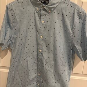 Rye Light Blue Polka Dot Men's Shirt
